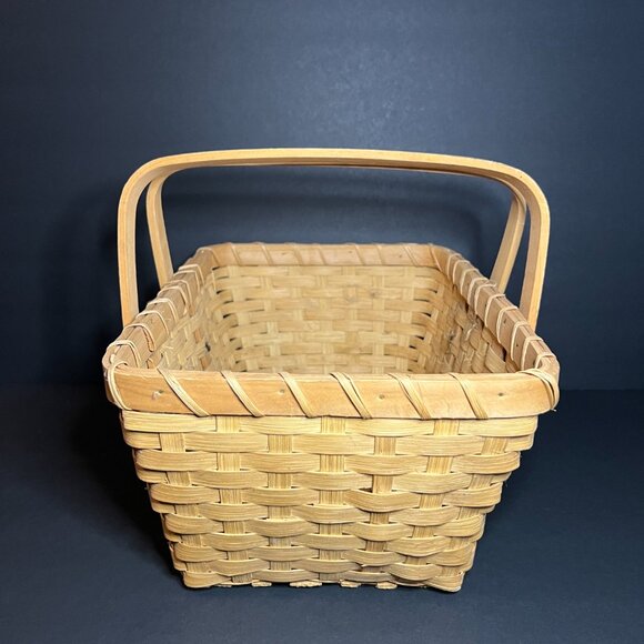 Vintage Spring 1999 Bath & Body Works Special Edition Wicker Basket w/ Handles - Picture 6 of 9